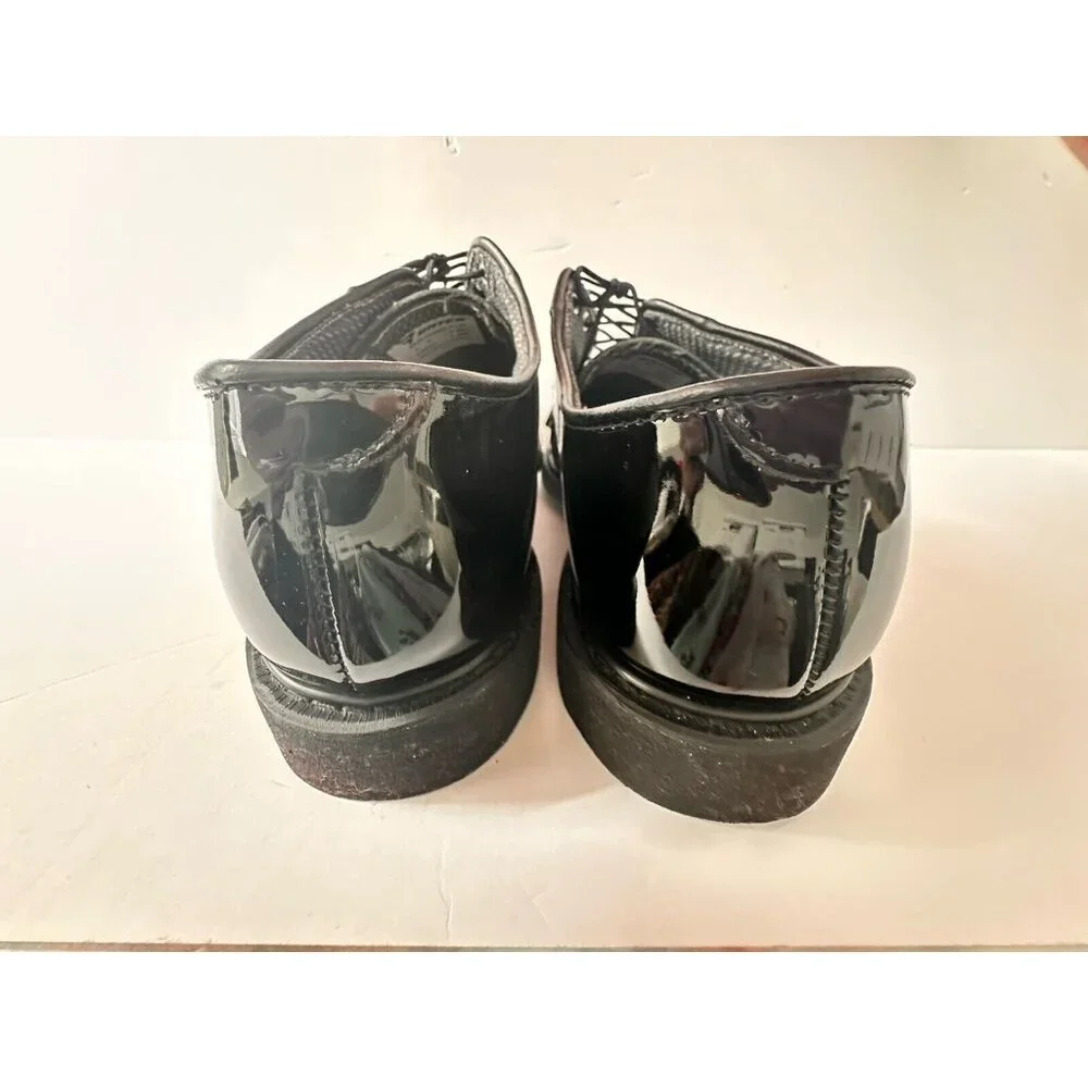 Bates Lites Men's High Gloss Patent Uniform‎ Oxford Size 9 Width D Black E00942